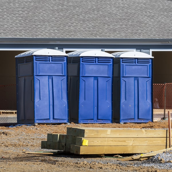 how often are the porta potties cleaned and serviced during a rental period in Putney